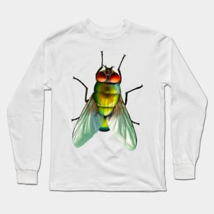 Your household fly. Can be annoying, but is surprisingly colourful. With beautiful metallic hues of green, gold and blue Long Sleeve T-Shirt